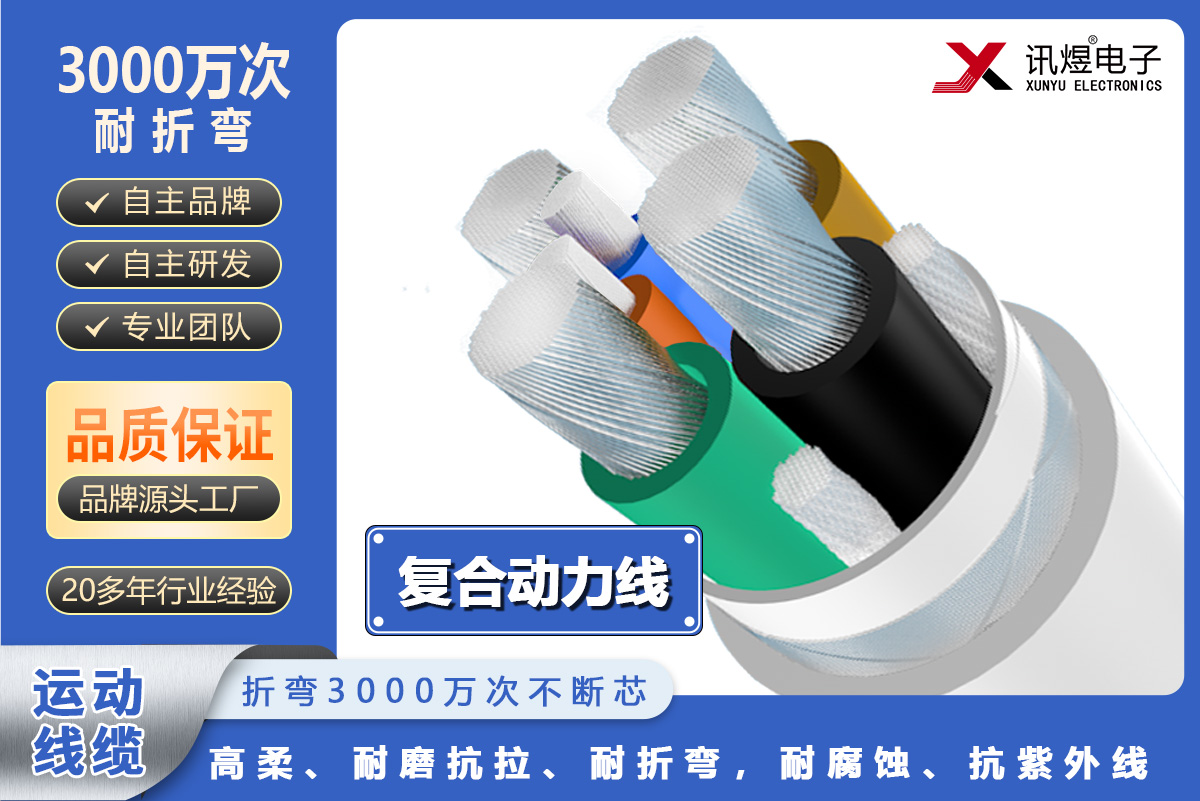 （16）蘇州訊煜電子,最新產(chǎn)品,訊煜高柔運動線纜-復合動力線（3000萬次）_233